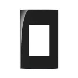 Placa 4x2 3 Postos Ebony Sleek MarGirius - Acabamento Premium