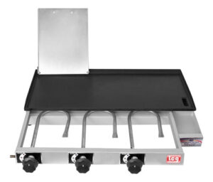 Chapa Sanduicheira a Gás 80x40 cm com Prensa Premium 3 Queimadores LCG Eletro