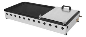 Chapa Sanduicheira a Gás 80x40 cm com Prensa Premium 3 Queimadores LCG Eletro