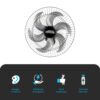 Ventilador de Parede Turbão 50cm 130W Bivolt com Controle Remoto 6 pás Preto Prata 2 15586547987 imgi 8 br 11134207 81ztc mjzwuse31a0x2c