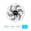 Ventilador de Parede Turbão 50cm 130W Bivolt com Controle Remoto 6 pás Preto Prata 8 15586548075 imgi 7 br 11134207 81ztc mjzyh36htk3k2a