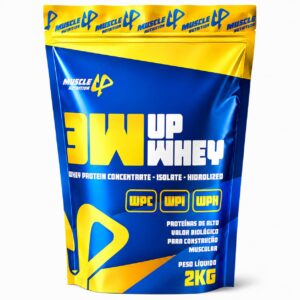 Soluções para o seu bem estar! 15 Whey Protein 3W Muscle Up 2kg - 24g Proteína por Dose