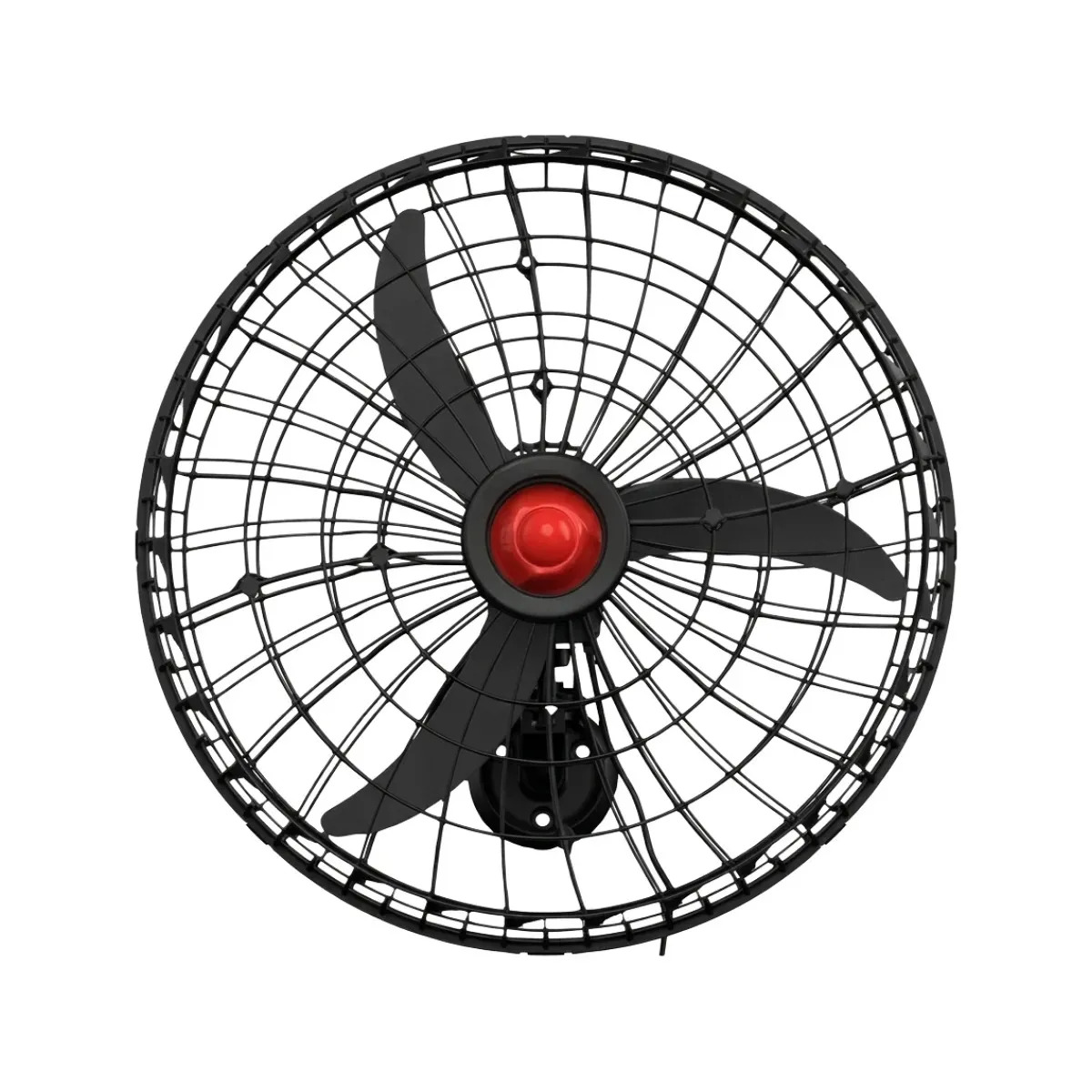 Ventilador de Parede Ventisol 60cm Bivolt 200W Preto Grade Bipartida