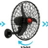 Ventilador de Parede 60cm Profissional Ventisol Bivolt 200W Preto Grade Bipartida 5 Motor de Alta Performance 200W e Suporte de Parede Reforçado