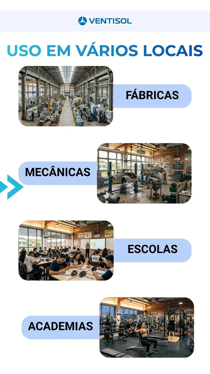 Esquema de Dimensões e Altura Ventilador de Parede Ventisol 60cm