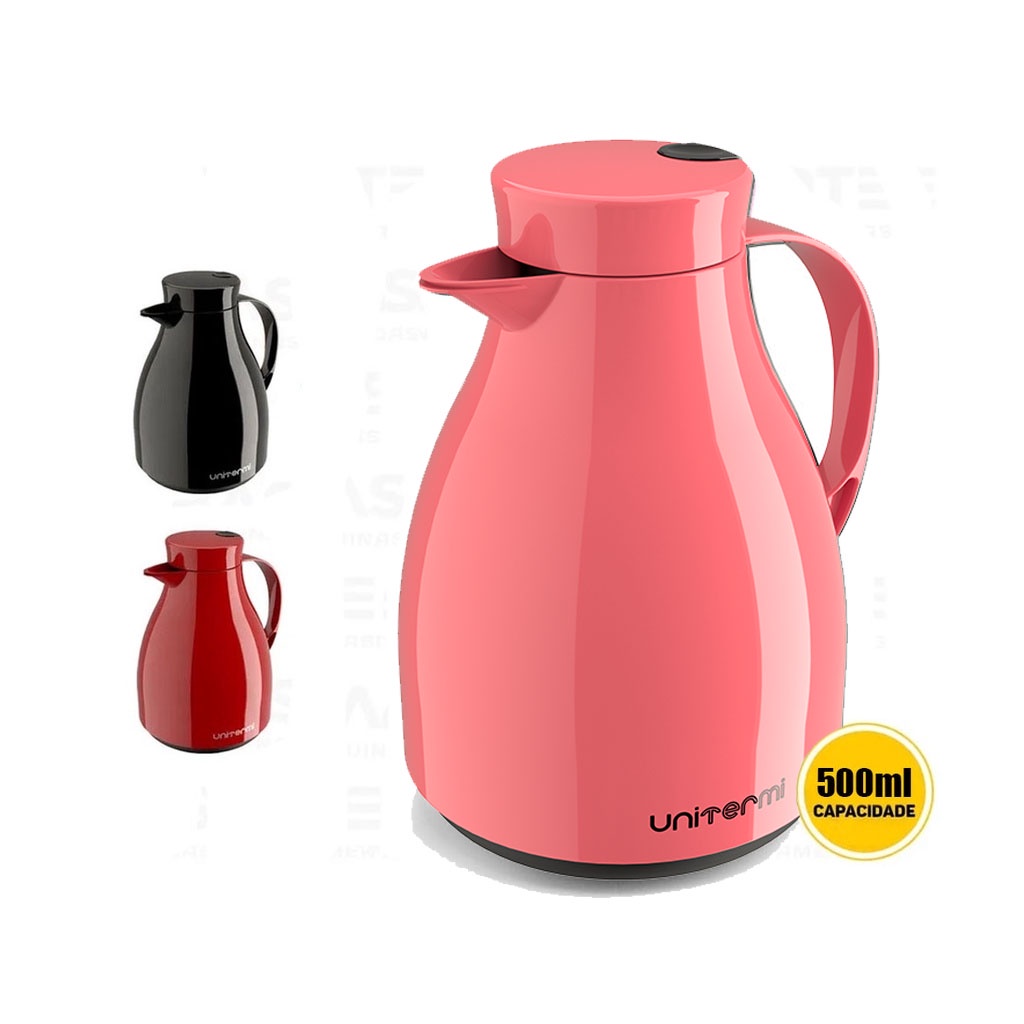 Bule Térmico Garrafa 500ml Paris Unitermi Conserva Café e Chá por Horas
