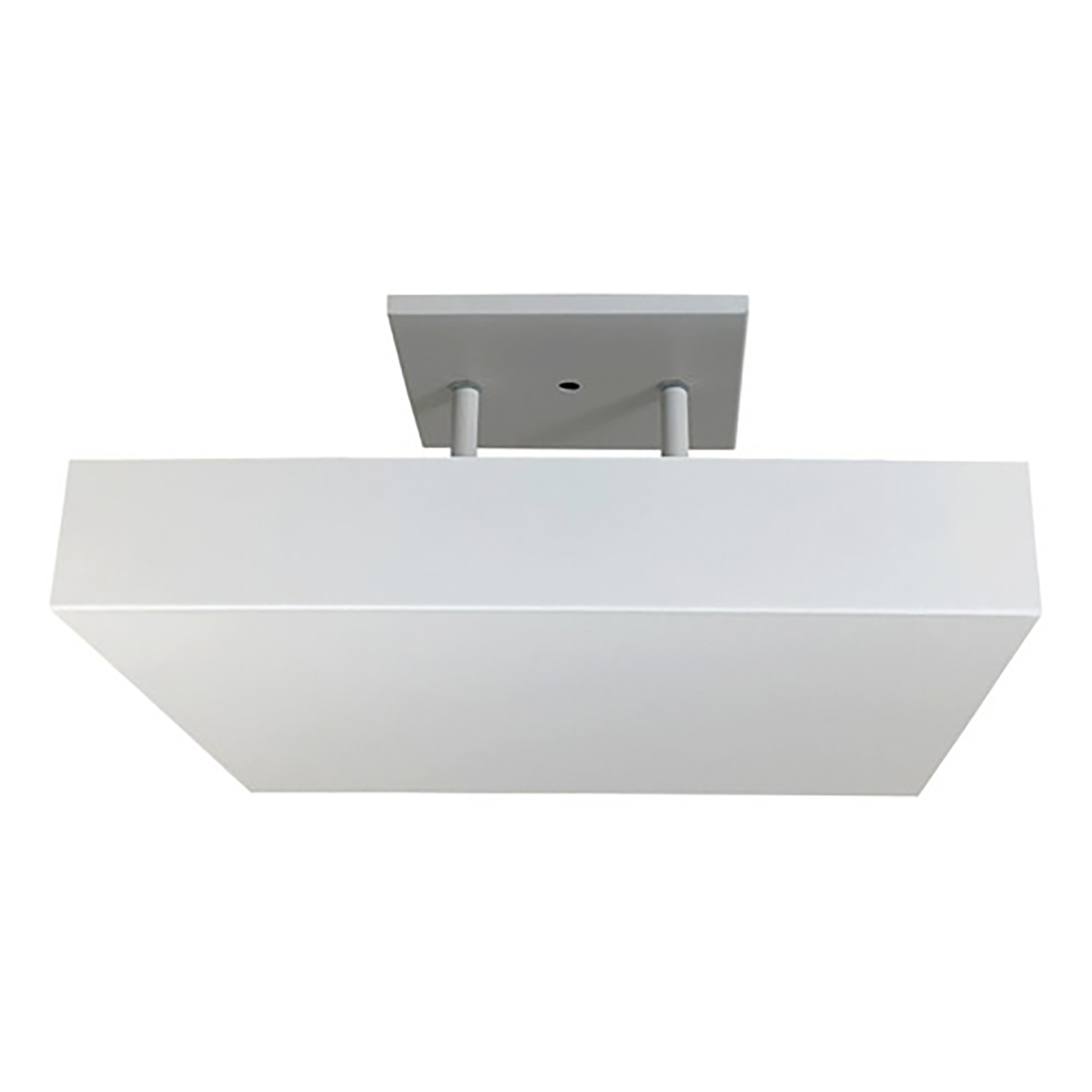Luminária Plafon Pendente Luz Indireta P/ 4 Lâmp 45x45 Br