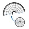 Ventilador de Parede 60cm Profissional Ventisol Bivolt 200W Preto Grade Bipartida 10 VOP 60 Bipartido 9