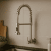 Torneira Gourmet Inox Ponente Monocomando Flexível com Spray para Cozinha Pia 4 YS K6 1 9