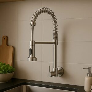 Soluções para o seu bem estar! 66 Torneira Gourmet Cromada Monocomando Flexível 1 Furo Ponente