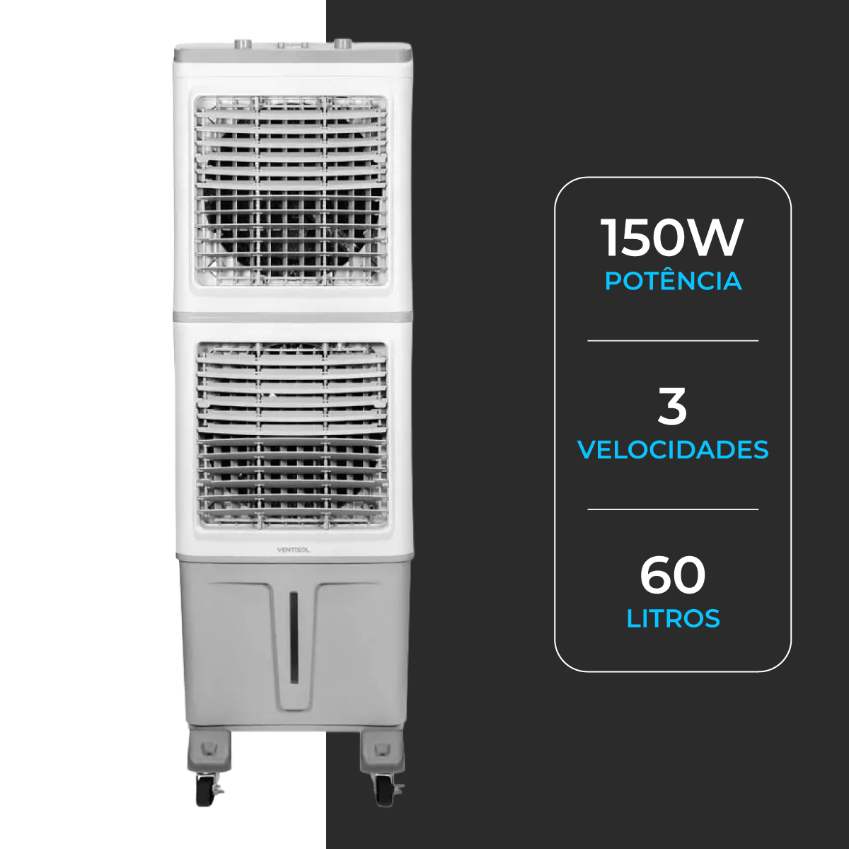 Climatizador De Ar Clin 60 Litros Pro Duplo Ventisol - Foto 2