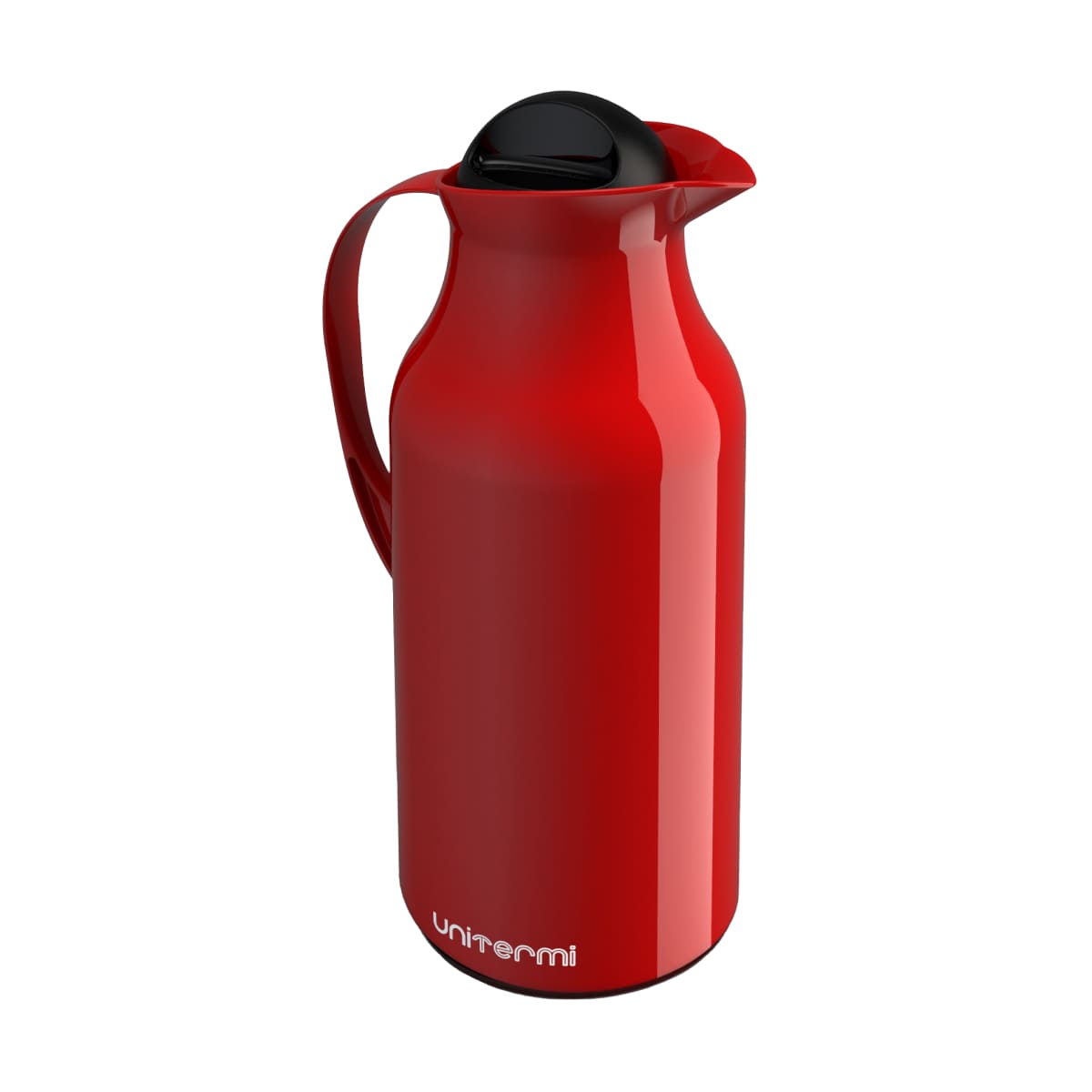 Garrafa Térmica Unitermi Siena 750ml Ampola de Vidro Vermelha