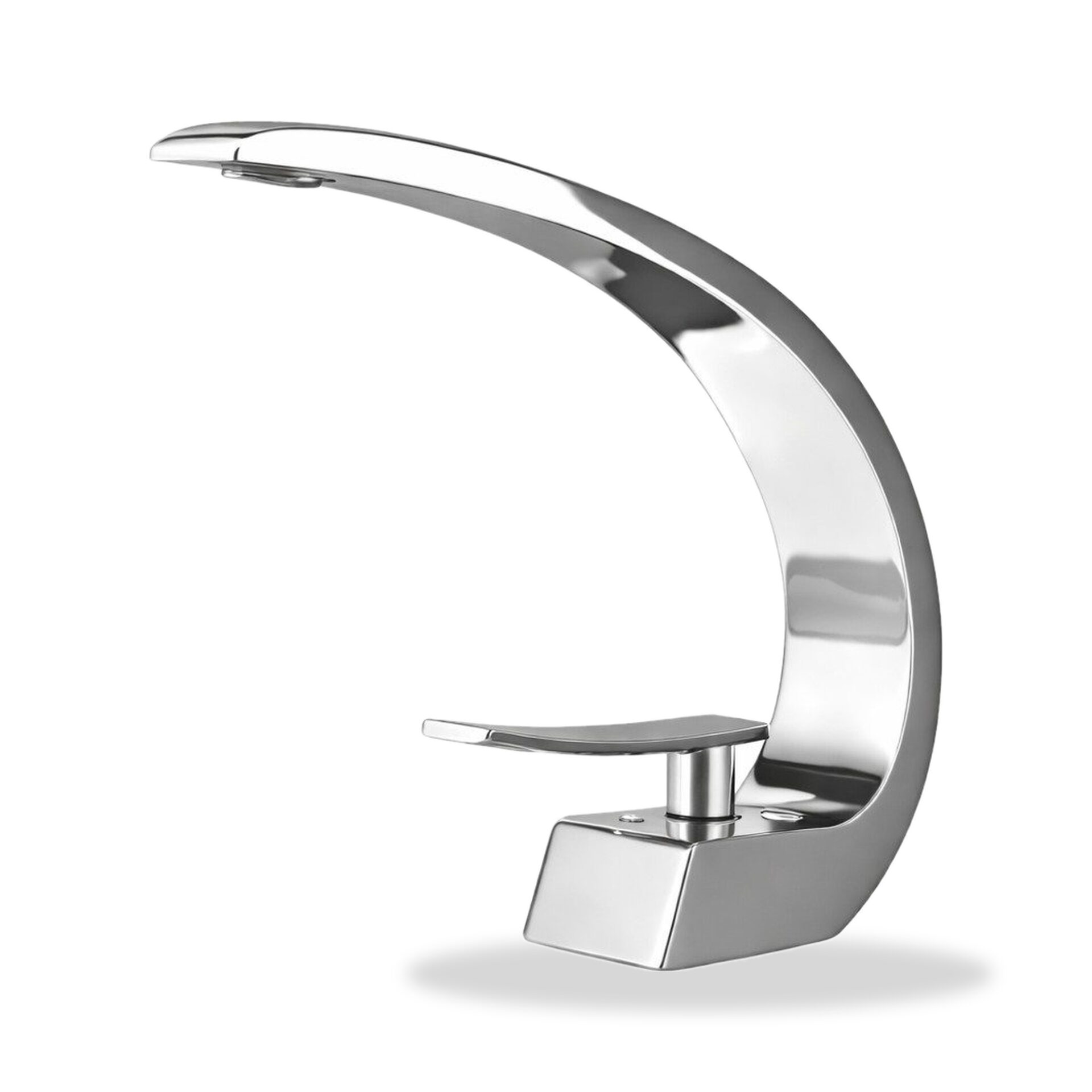 Torneira Monocomando YS-YLW-6 Inox Curva Moderna para Banheiro