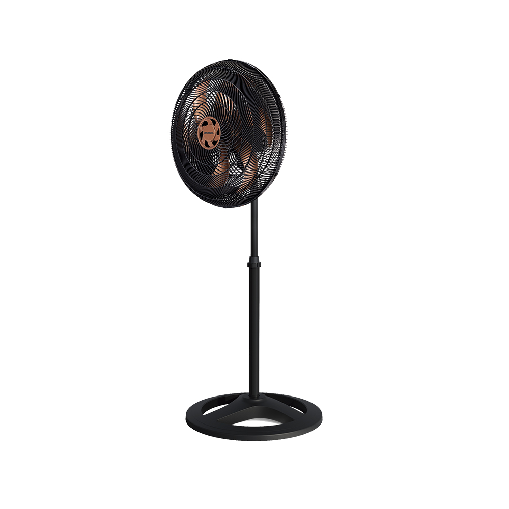 Ventilador De Coluna Pedestal Turbo 6 Pás 50cm Preto/Bronze Ventisol