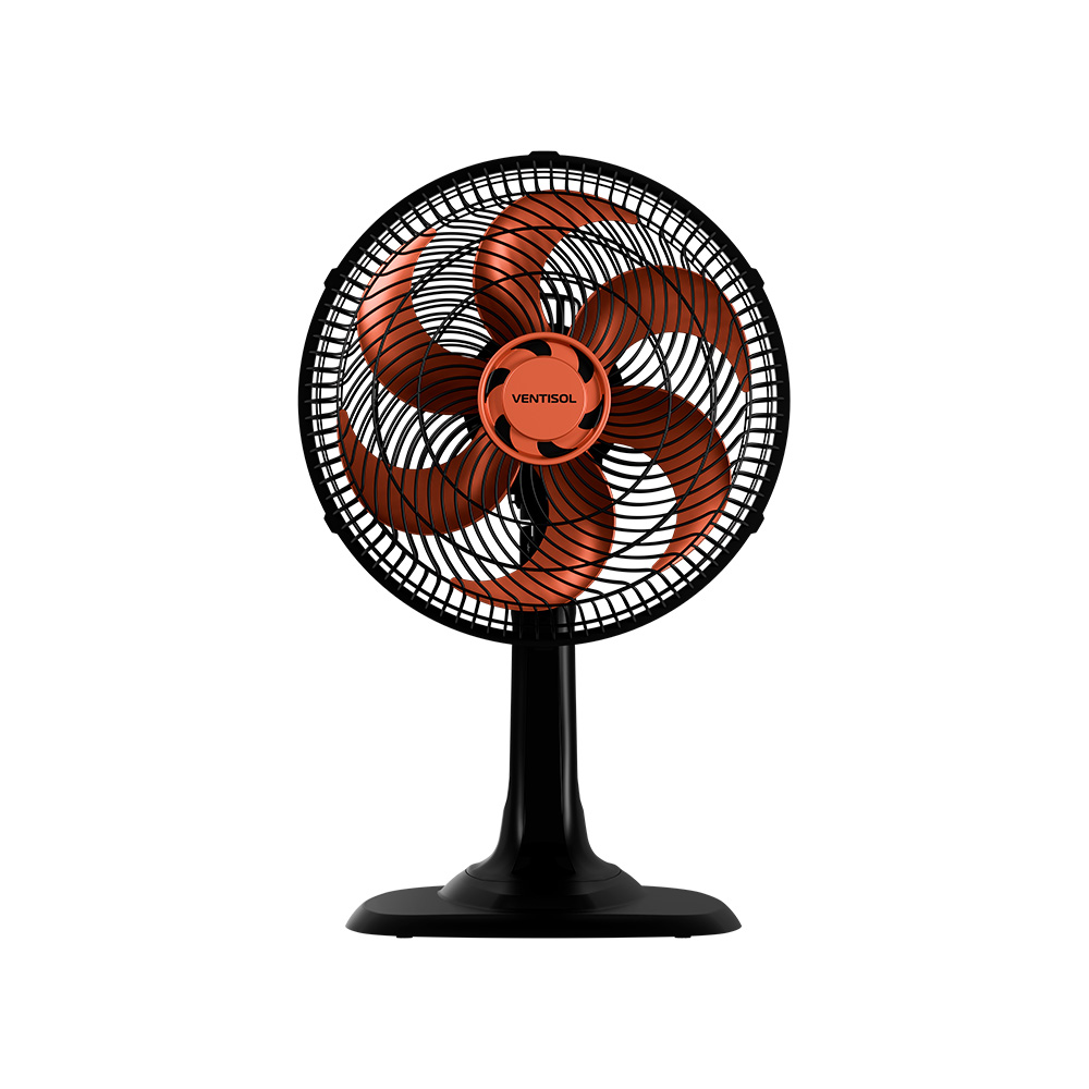 Ventilador Mesa Turbo 6P 30cm Bronze Ventisol - Foto 1