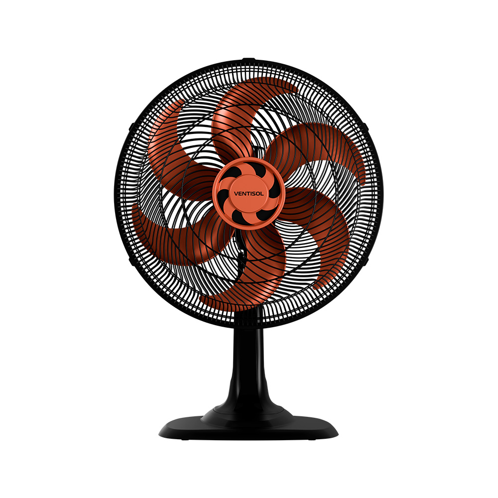 Ventilador Mesa Turbo 6P 40cm Bronze Ventisol - Foto 1